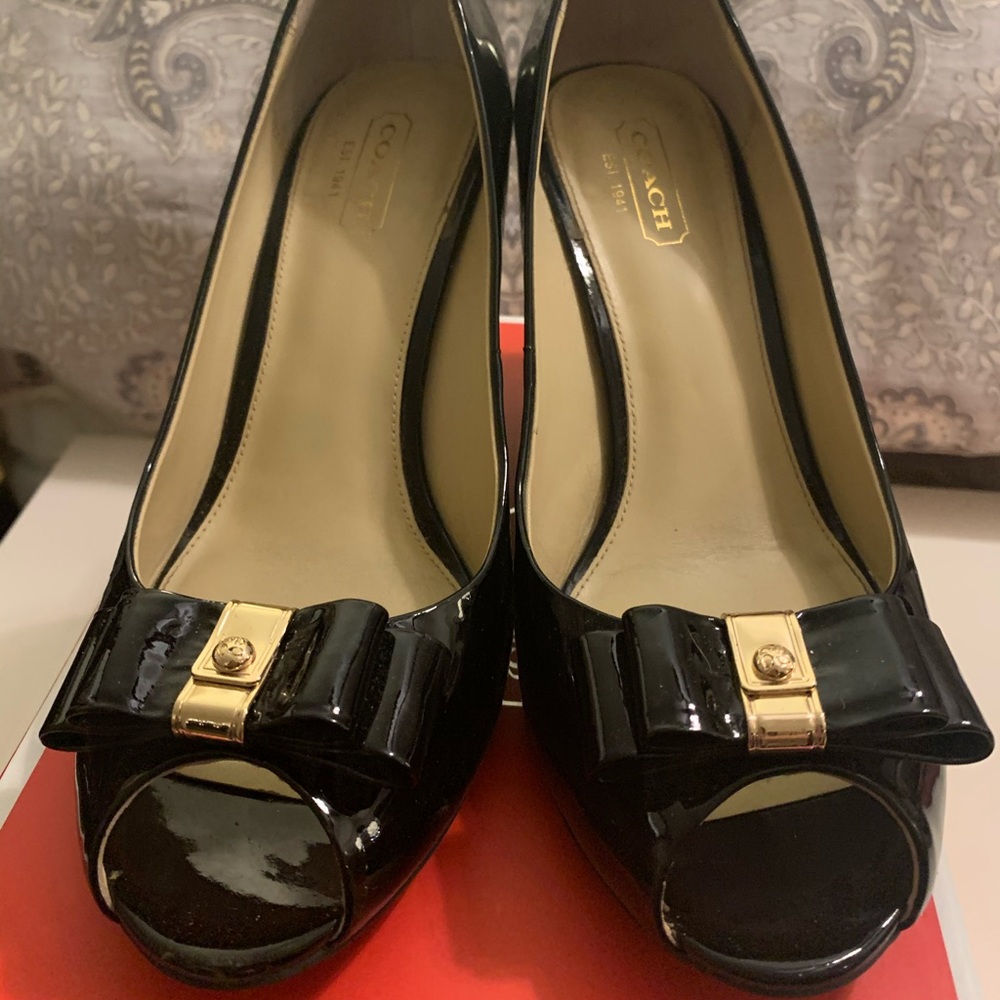 Coach Emma Patent Heels Size 8